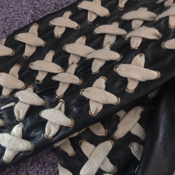 Vintage MOSCHINO couture leather jacket..ONE OF A KIND - Picture 3 of 9